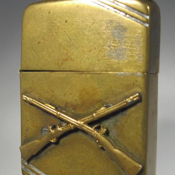(136) ZIPPO [=1938-40=] (4 barrel)(U-clip) =CAPTAIN INFANTRY=