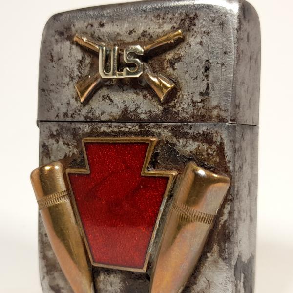 (087) ZIPPO [=1943-45=] (3 barrel) WWII =28th INFANTRY DIVISION=