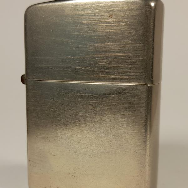 (002) ZIPPO [=1946=] (3 barrel) =TALL CASE NICKEL SILVER=